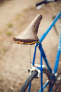 Lammfellsattel für das Fahrrad